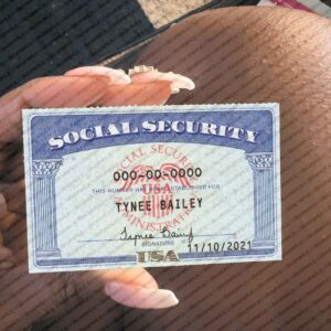 USA SSN Card Template