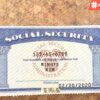 Social Security Card Template PSD