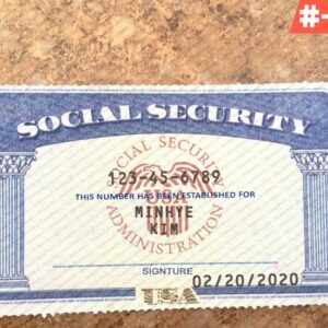 Social Security Card Template PSD