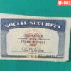 Social Security Card Template Back side