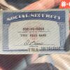 North Carolina Social Security Card Template