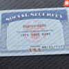 Social Security Template with background