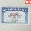 South Dakota Social Security Card Template