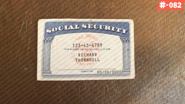 Oregon Social Security Card Template