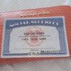 Ohio Social Security Card Template
