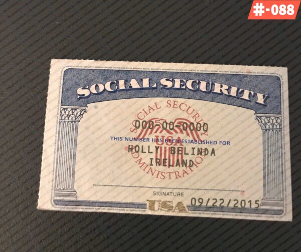 New Jersey Social Security Card Template