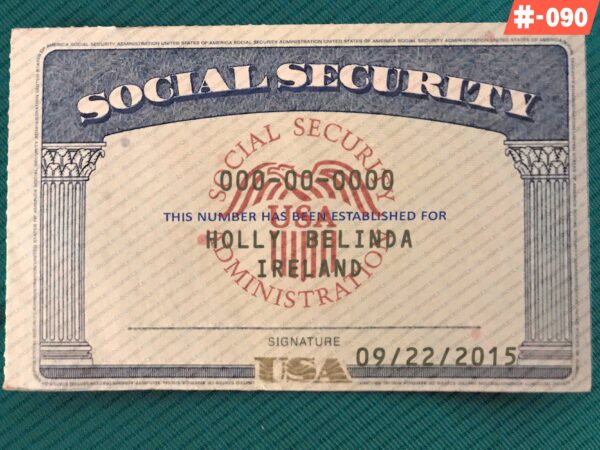 Nebraska Social Security Card Template