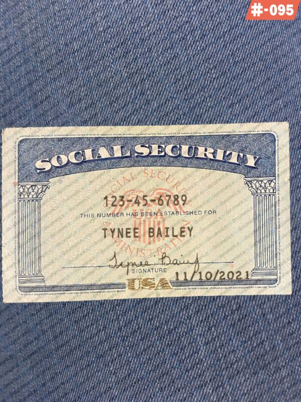 Minnesota Social Security Card Template