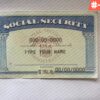 Michigan Social Security Card Template