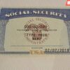 Indiana Social Security Card Template