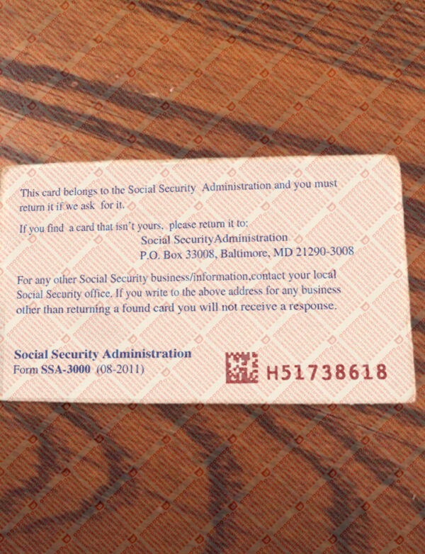 Social Security Card Template - Image 3