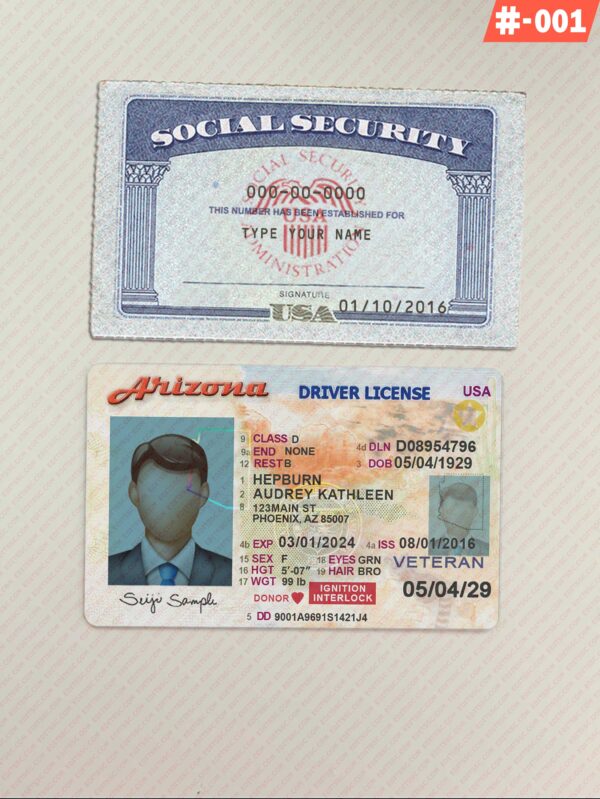 Social Security Card and Drivers License Template