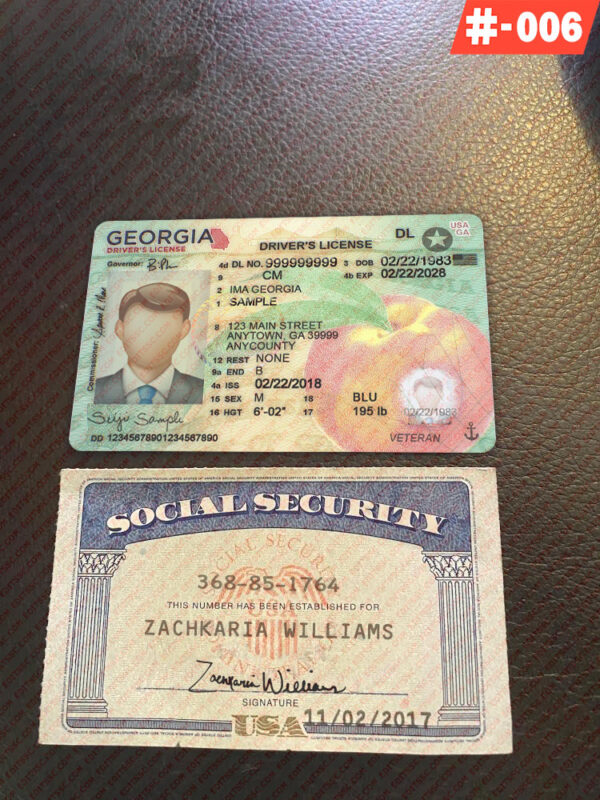 Editable Social Security Card and Drivers License PSD