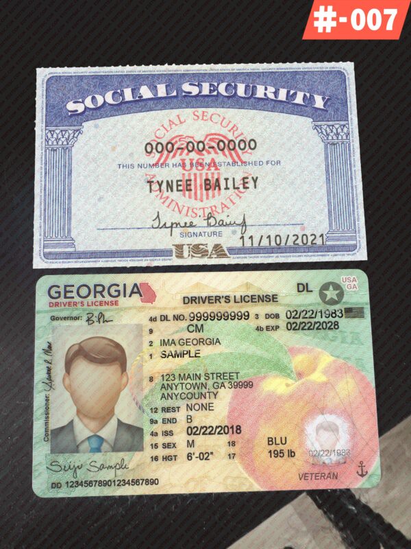 Editable Social Security and Drivers License