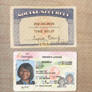 Editable Social Security and Drivers License PSD