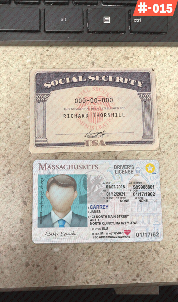 Editable Drivers License and Social Security Card Template