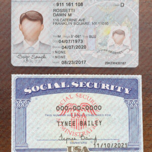 Drivers License and SSN Card PSD Template
