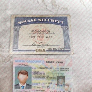 Drivers License and SSN Card PSD