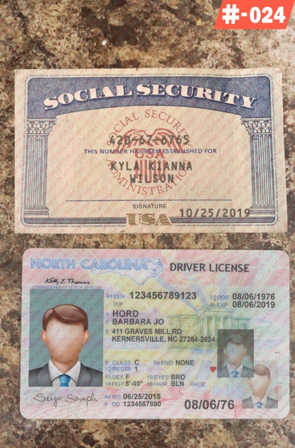 Drivers License and SSN Template
