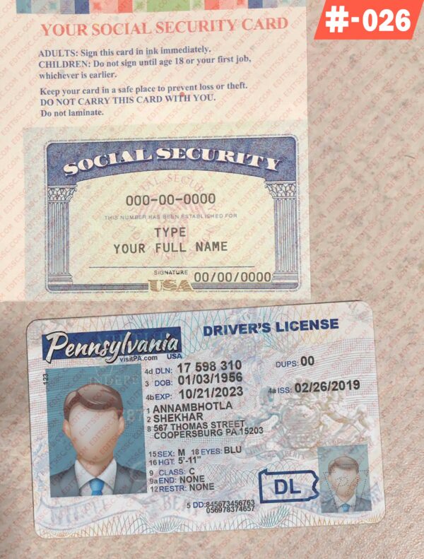 SSN Card and Drivers License