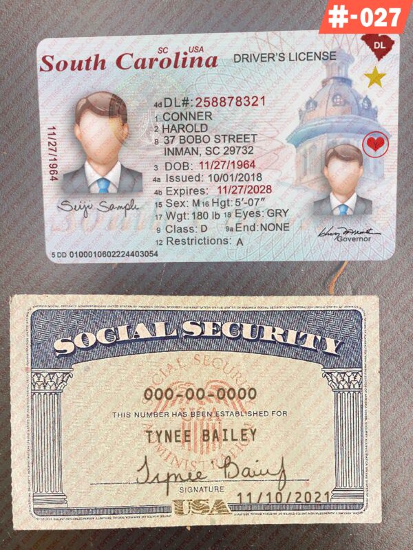 SSN Card and Drivers License Template