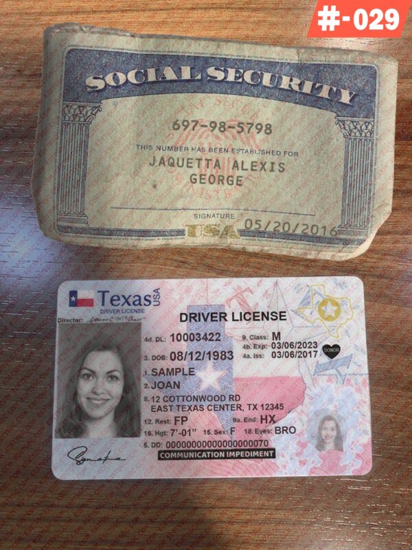 SSN Card and Drivers License PSD Template