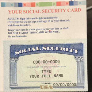 Blank Digital SSN Card PDF