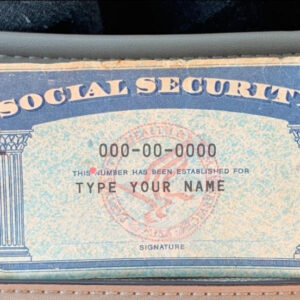 Utah Social Security Card Template