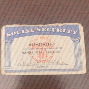 Virginia Social Security Card Template
