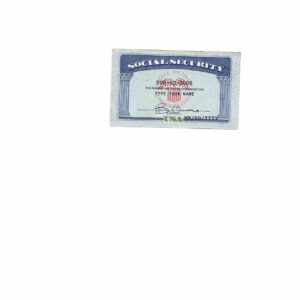 New Mexico Social Security Card Template