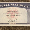 Texas Social Security Card Template