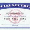 Idaho Social Security Card Template