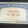Minnesota Social Security Card Template