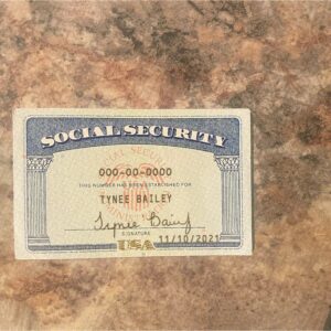 Blank Social Security Card Template