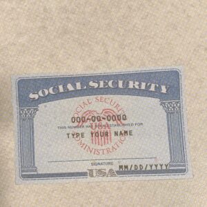 Blank Social Security Card Template Editable