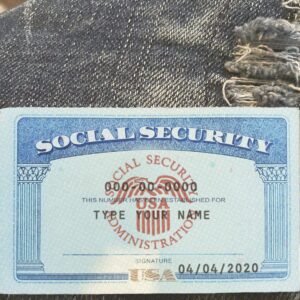 Social Security Card PSD