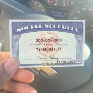 Digital Social Security Card PSD