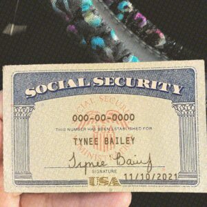 Printable USA Social Security Card Template