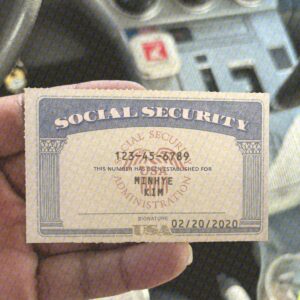 Novelty Social Security Card Template