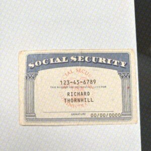 Social Security Card Template PSD