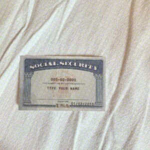 Alabama Social Security Card Template