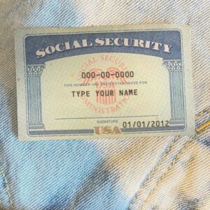 North Carolina Social Security Card Template