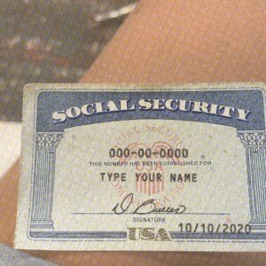 Nevada Social Security Card Template