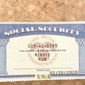 Missouri Social Security Card Template