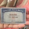 Indiana Social Security Card Template