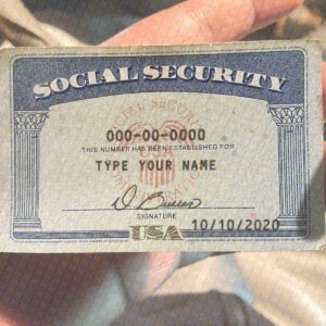 Arkansas Social Security Card Template