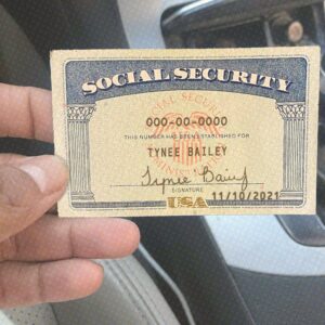 Delaware Social Security Card Template