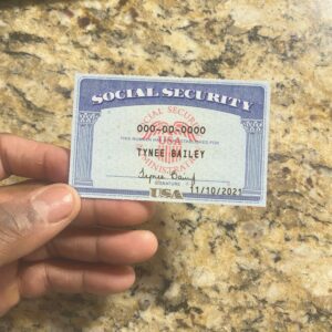 Kansas Social Security Card Template