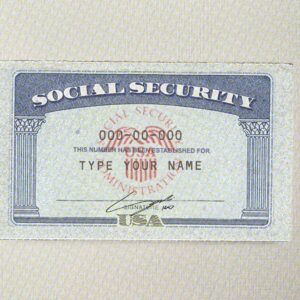 California Social Security Template
