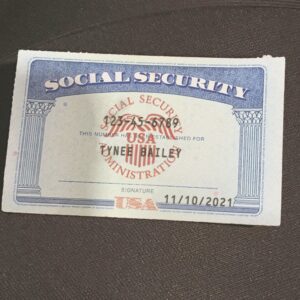USA Social Security Card